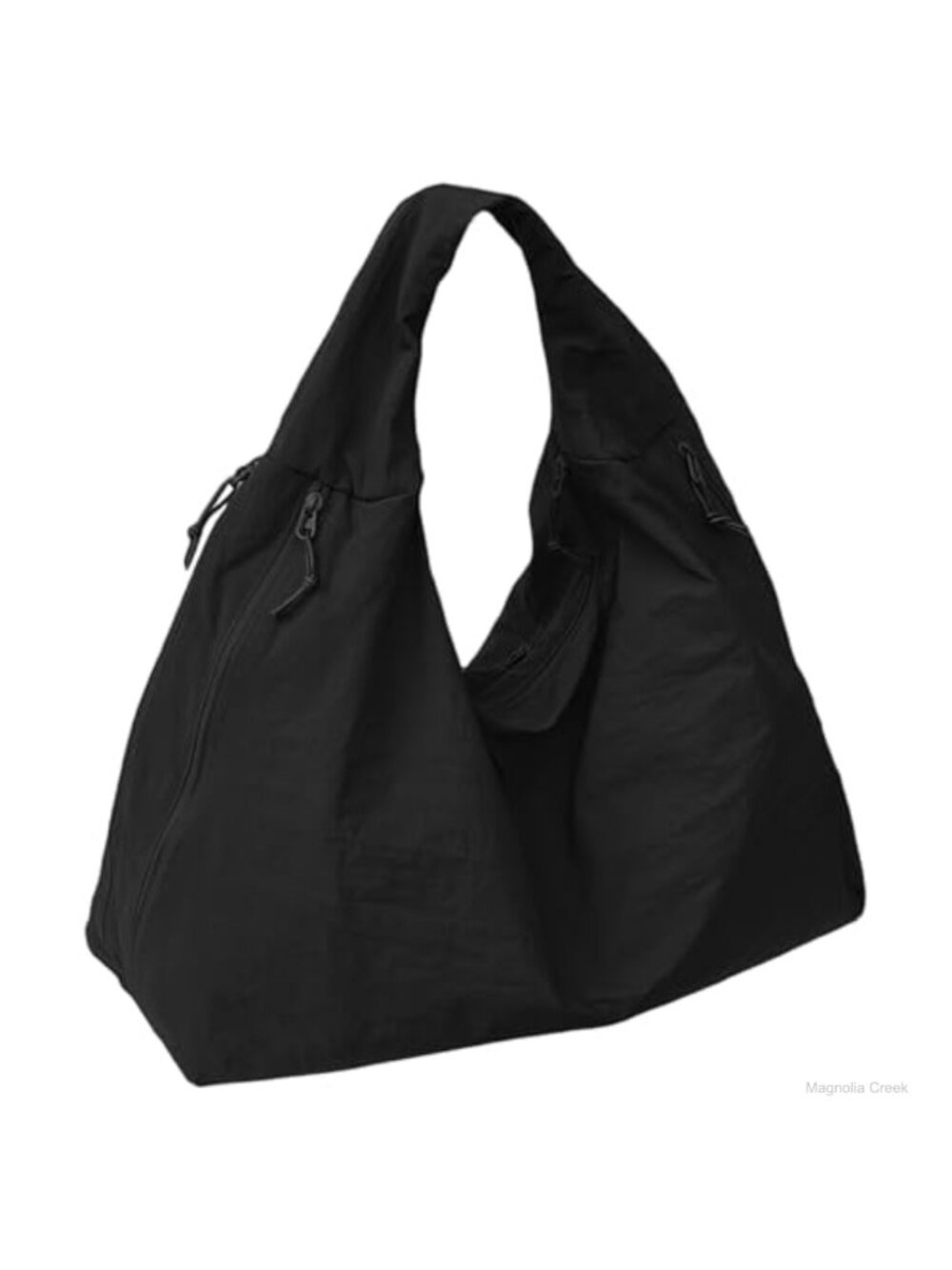 Large Nylon Slouchy Tote Shoulder Bag Hobo Crescent Travel Gym